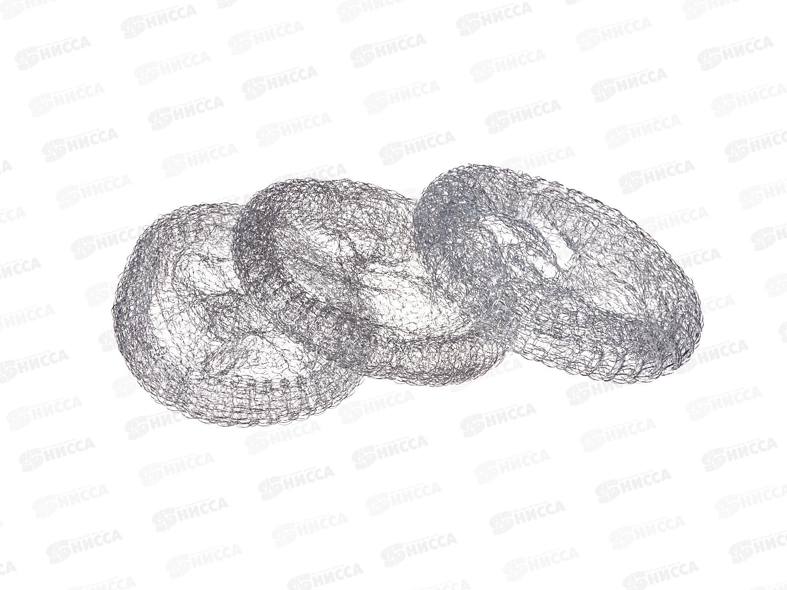 Мочалка  ЖУ-ЖУ металлическая спираль 3шт  *180