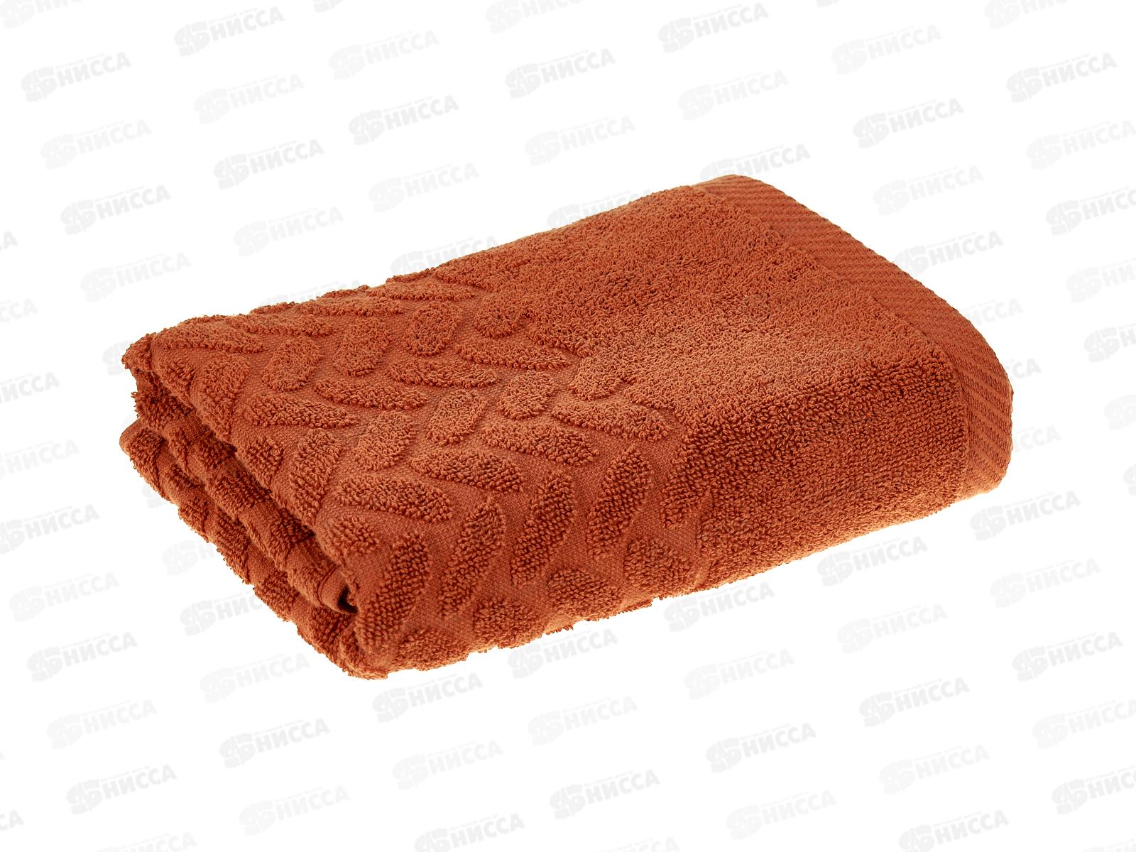 Полотенце махровое 50*90 Олеандр 18-1354 алый