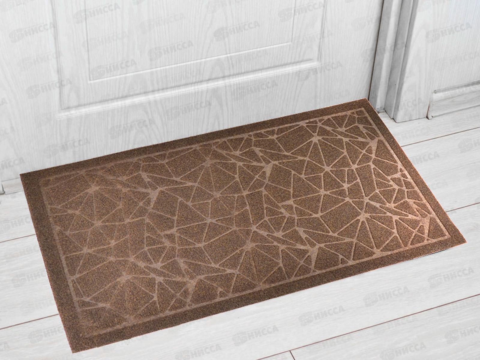 Коврик влаговпитывающий &quotКристалл&quot 60*90см коричневы Blabar 93693  *10