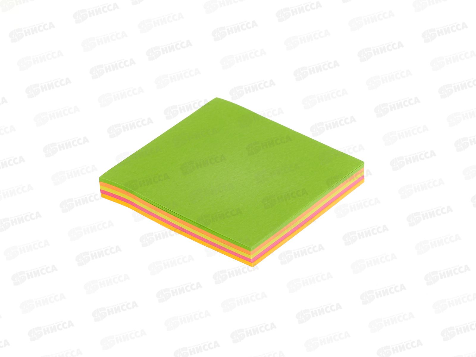 Блок липкий Alingar 76*76 Неоновое ассорти 5цв. 100л  AL6568 *12