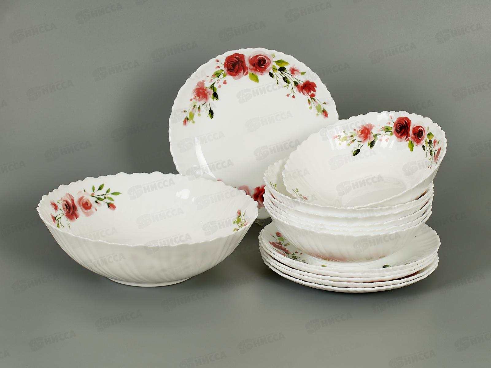 Набор столовый JEWEL Роуз 13пред. (стеклокерамика) ПС0080-58