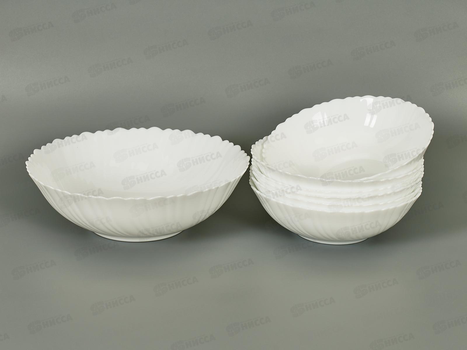 Набор салатников JEWEL Безе 7пред. (стеклокерамика) ПС0073-58