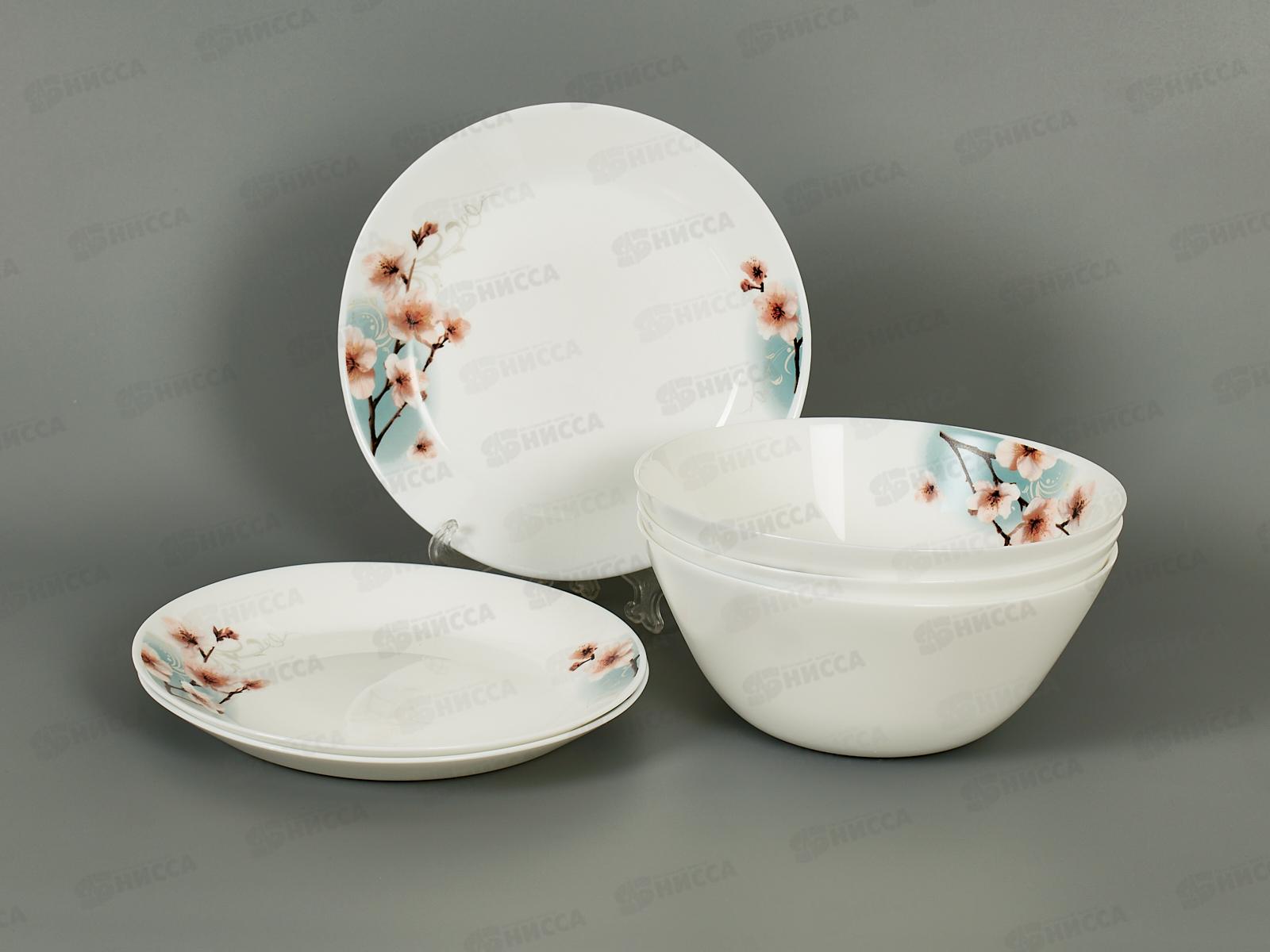 Набор столовый JEWEL Цветение сакуры 6пред.(стеклокерамика) ПС00105-58