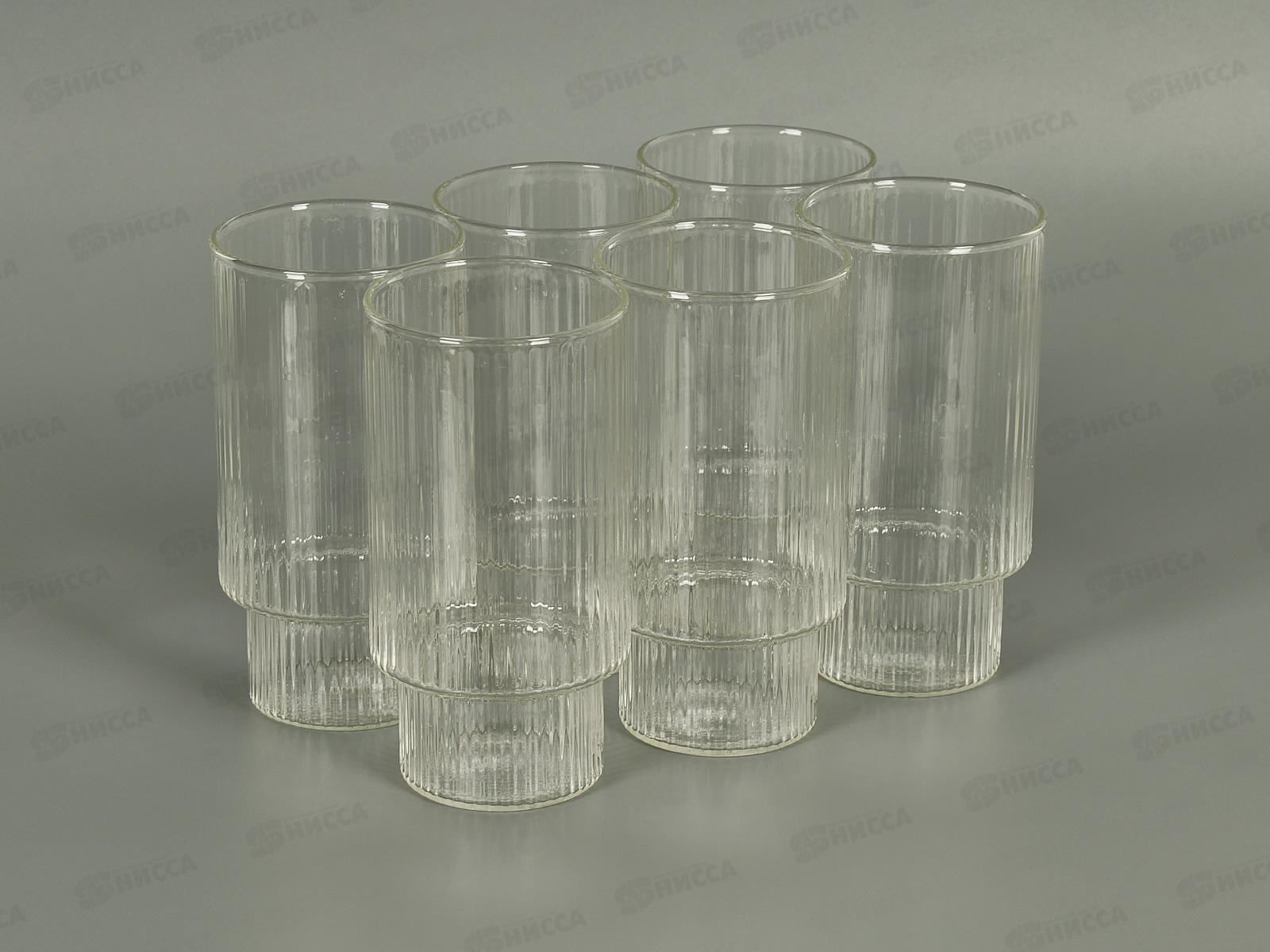 Набор стаканов JEWEL Сильва 420мл, 6пред. (боросиликатное стекло), ПС00119-58
