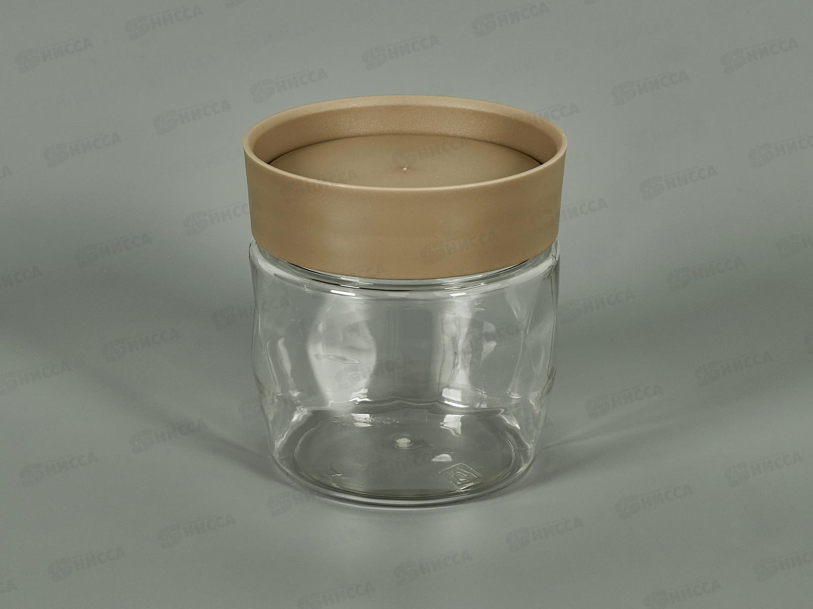 Банка д/сып прод 0,5л &quotPlast Team&quot шок мокко РТ170110015 *12