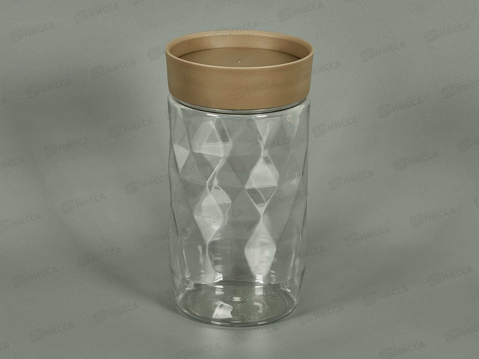 Банка д/сып прод 1л &quotPlast Team&quot шок мокко РТ170210015 *12