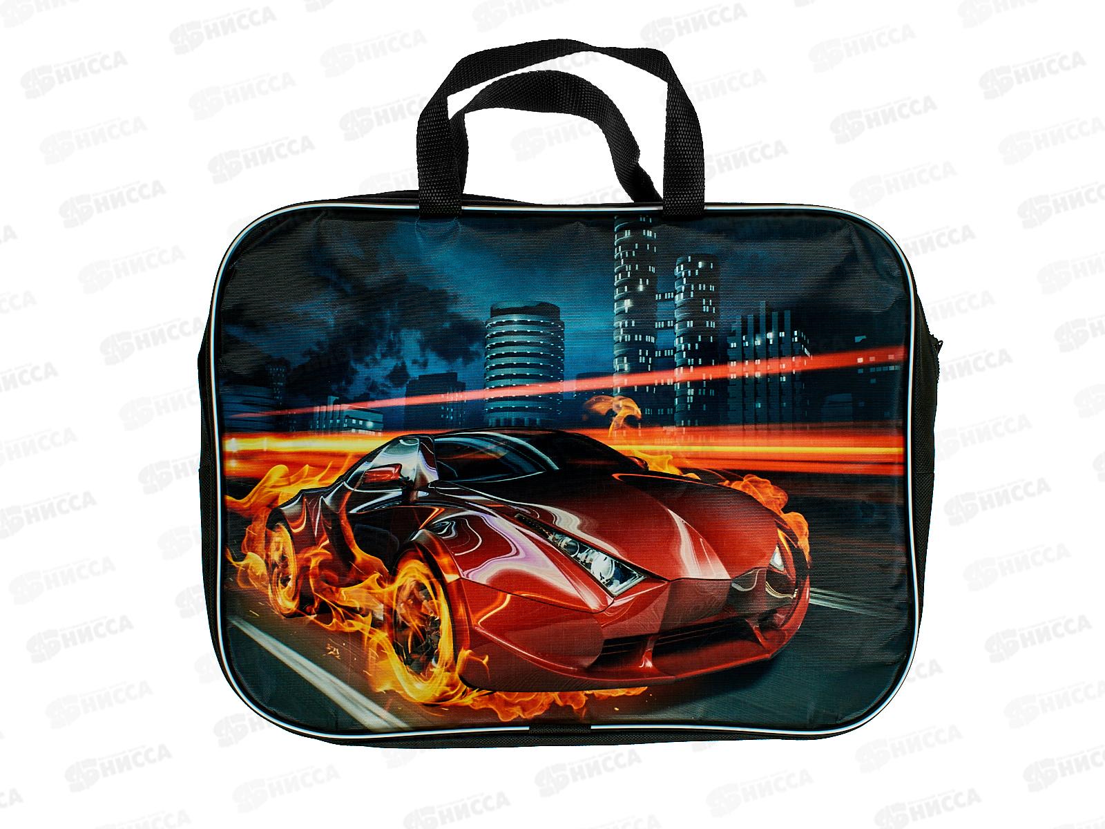 Папка на молнии BEIFA Авто А4 широка, с ручками  А4-7С129 *1/25