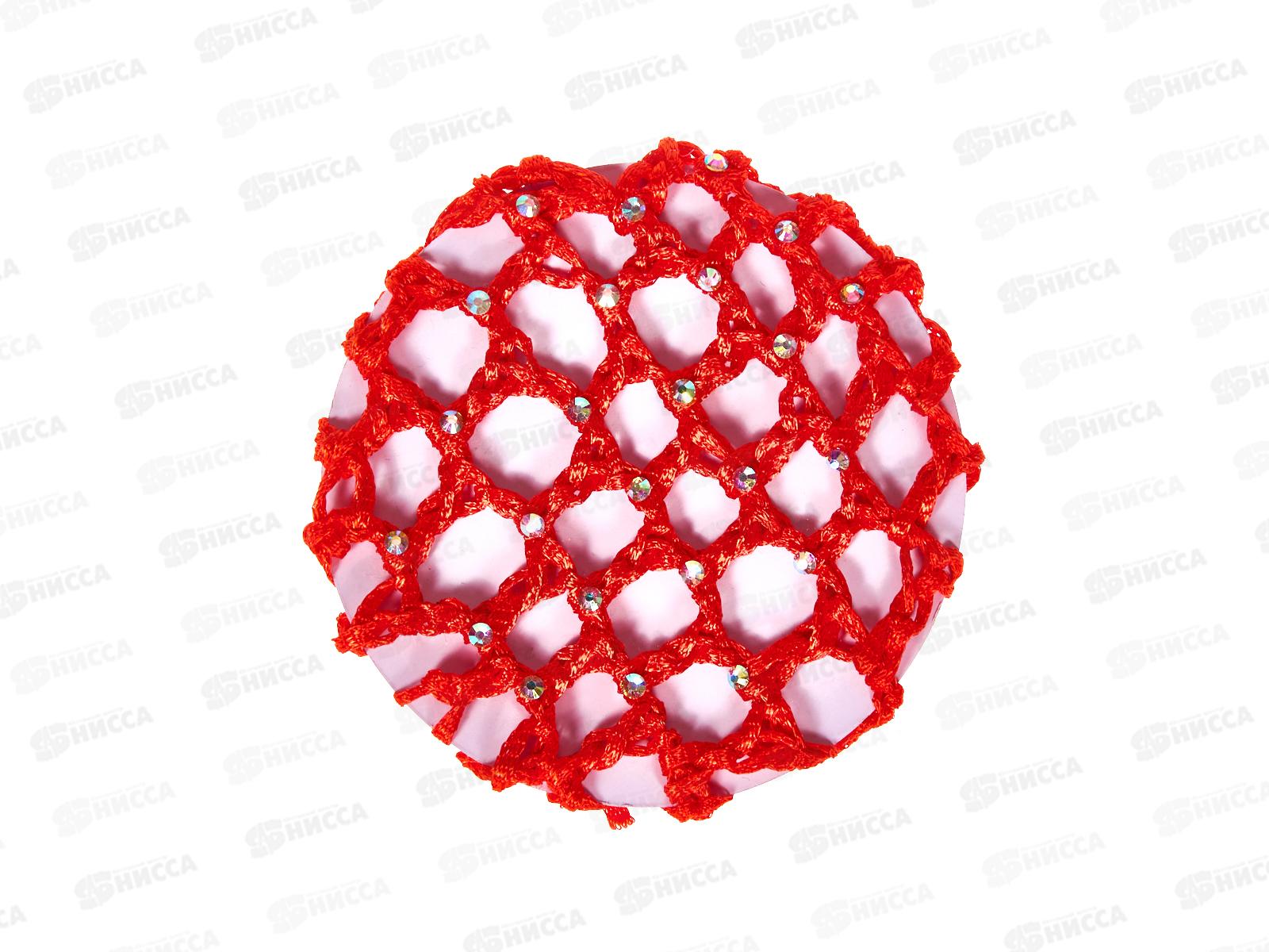 Сетка д/волос шелк плетеная стразы №1108