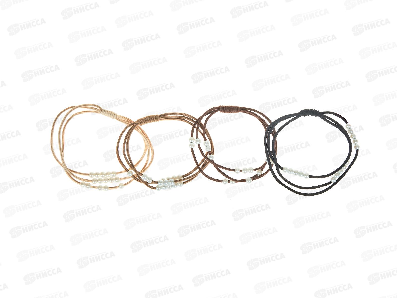 Ameli Резинка для волос с декор жемчуг 4шт