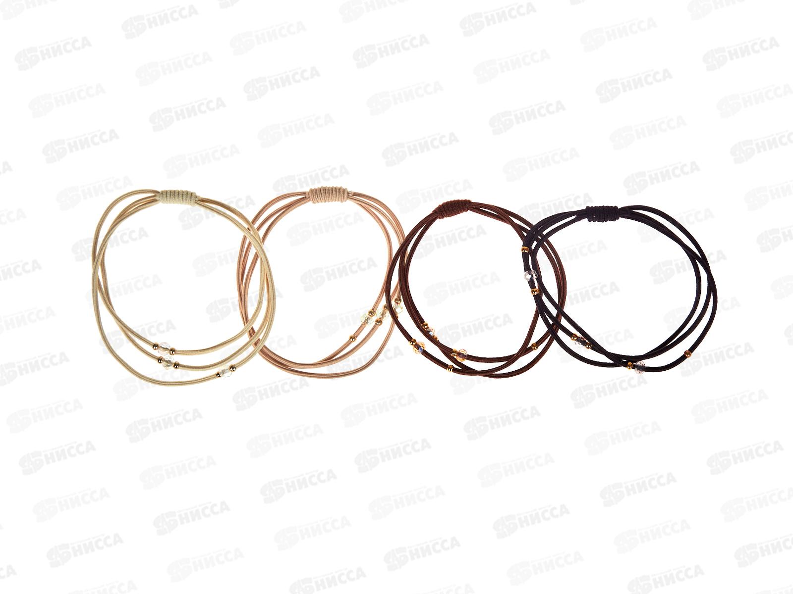 Ameli Резинка для волос с декор стразы 4шт