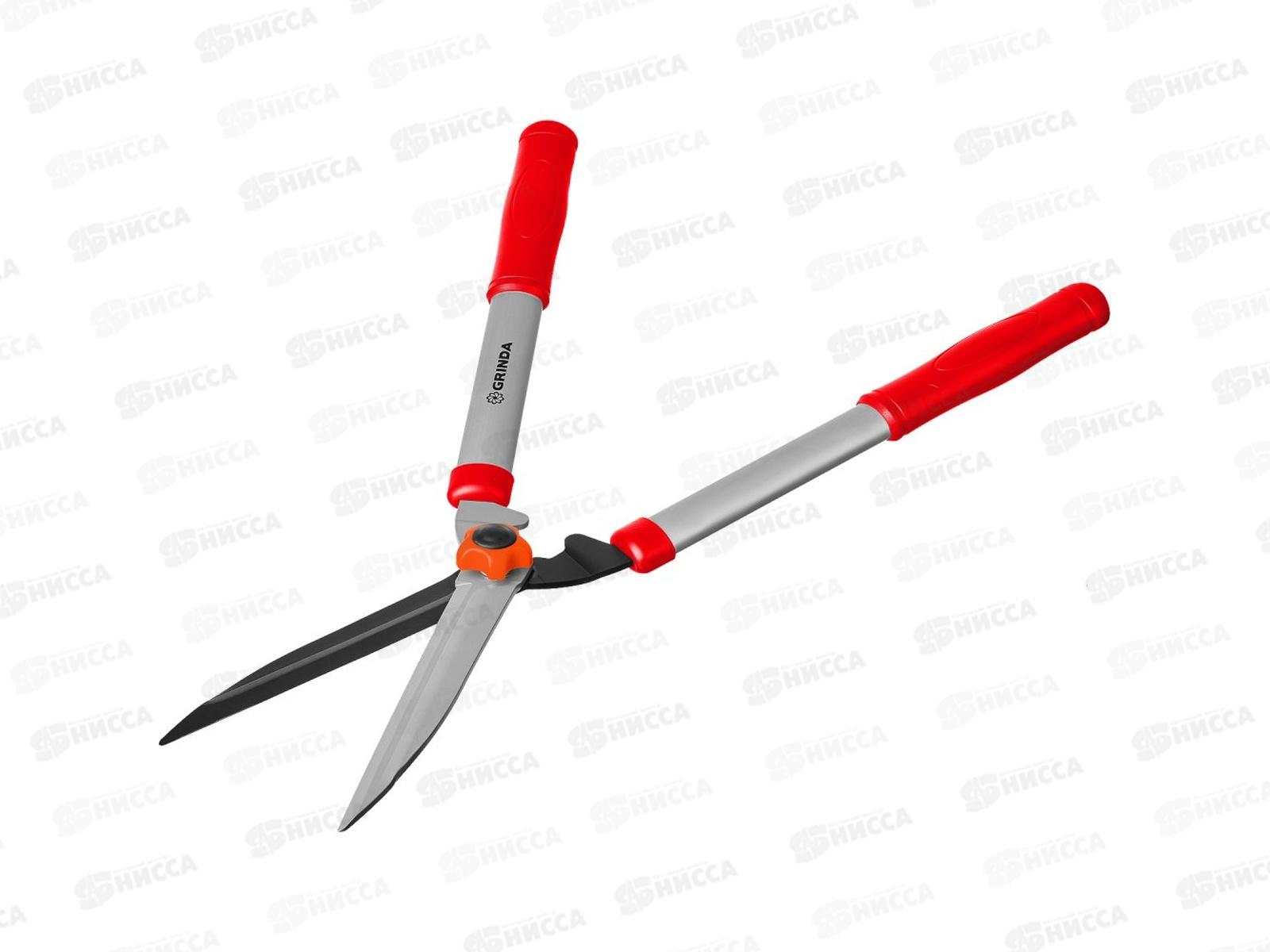 Кусторез GRINDA GH540 длина 540мм, закаленные лезвия с антикорозийным покрытием, стальные ручки