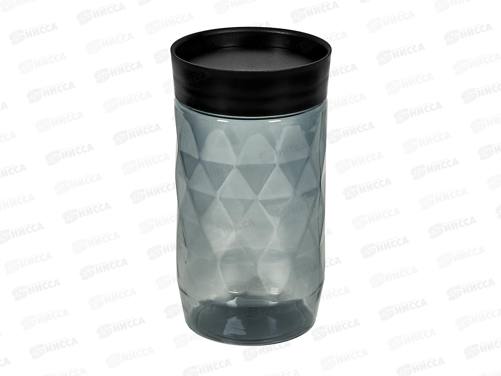 Банка д/сып прод 1л &quotPlast Team" круглая Блэк РТ170210621 *12