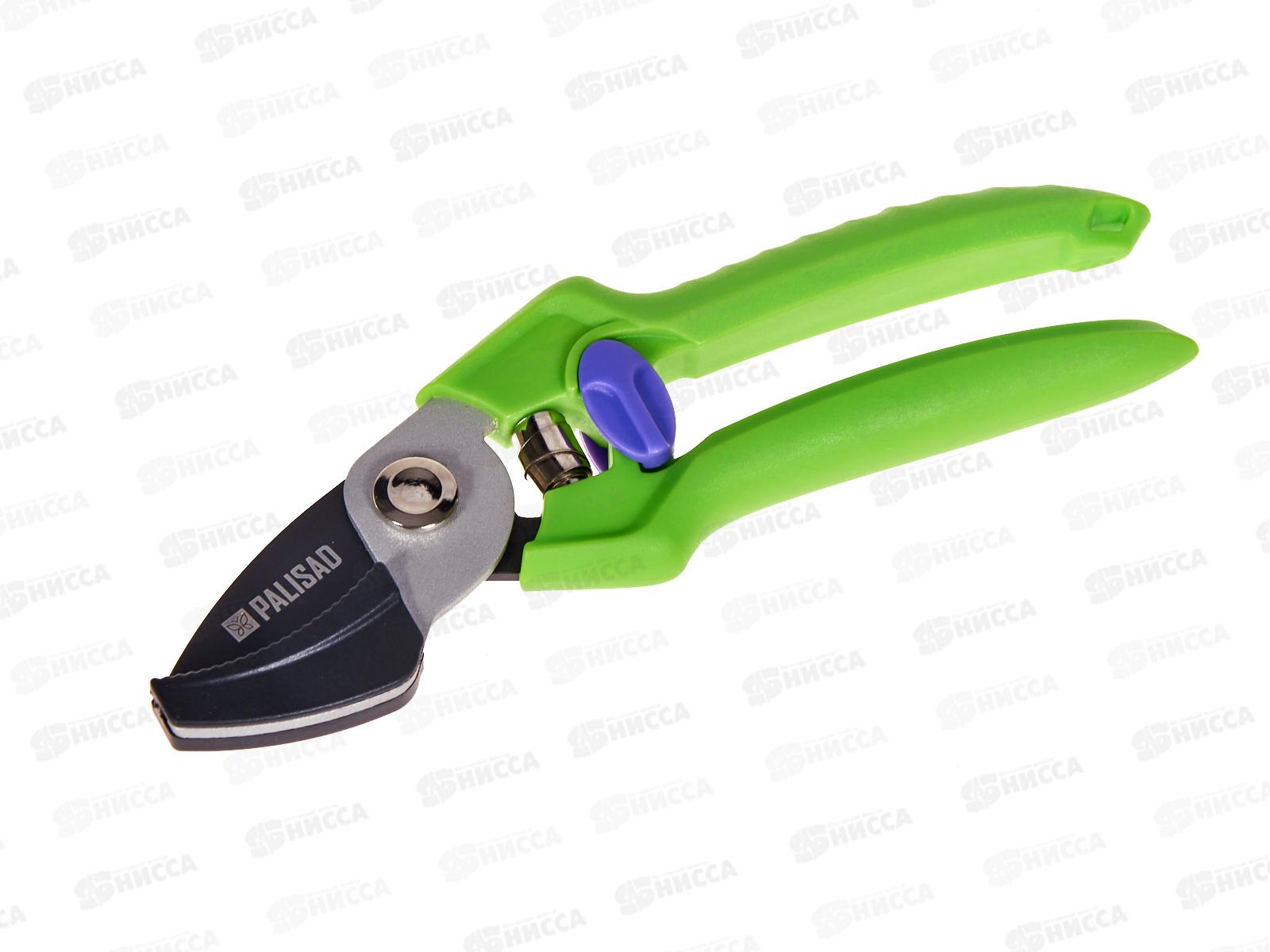 Секатор с наковальней, 190мм, пласт. рукоятка /Palisad 60454