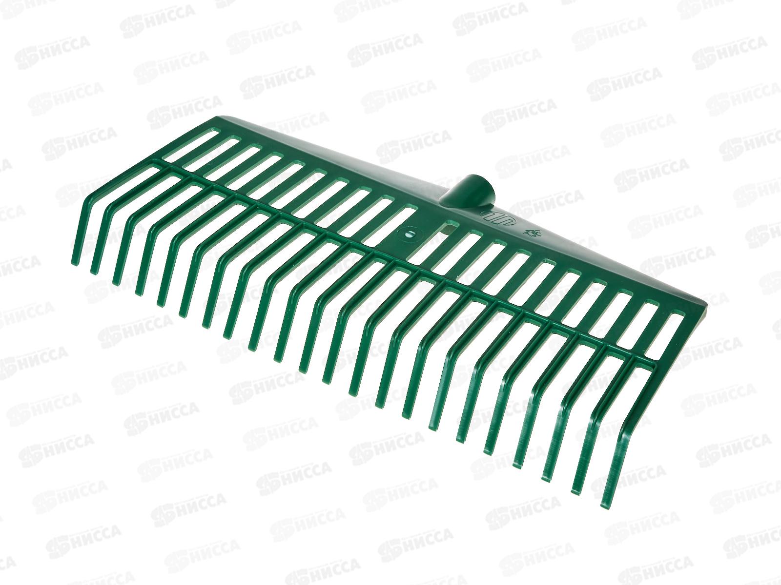 Грабли веерные пласт. 420мм 22 плоских зуба, без черенка, 617055/Сибртех