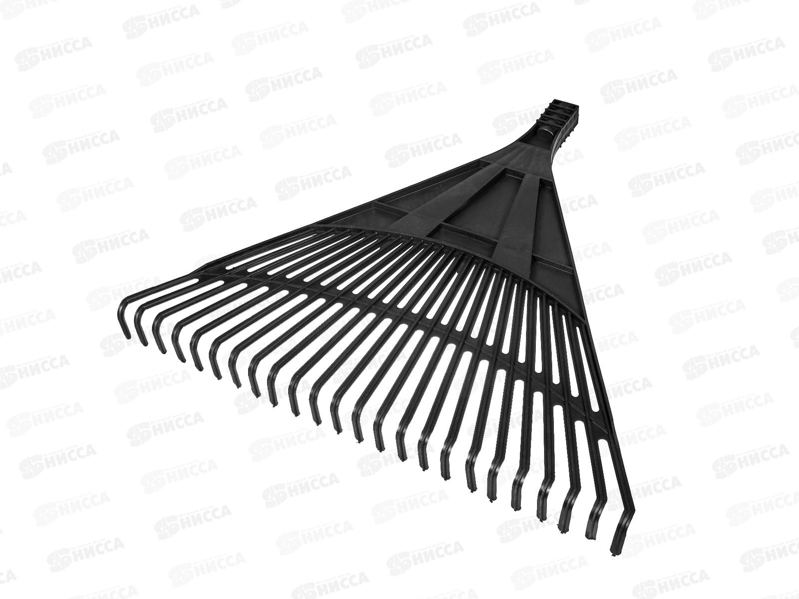 Грабли веерные пласт. 600мм 22 плоских зуба,без черенка, 61708/Сибртех