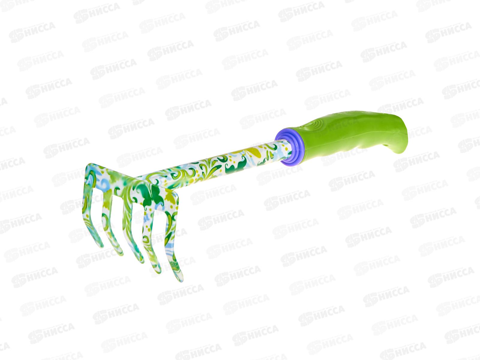 Грабли 5-зубые, 85х310мм, стальные, пласт. рукоятка, 62039/Palisad