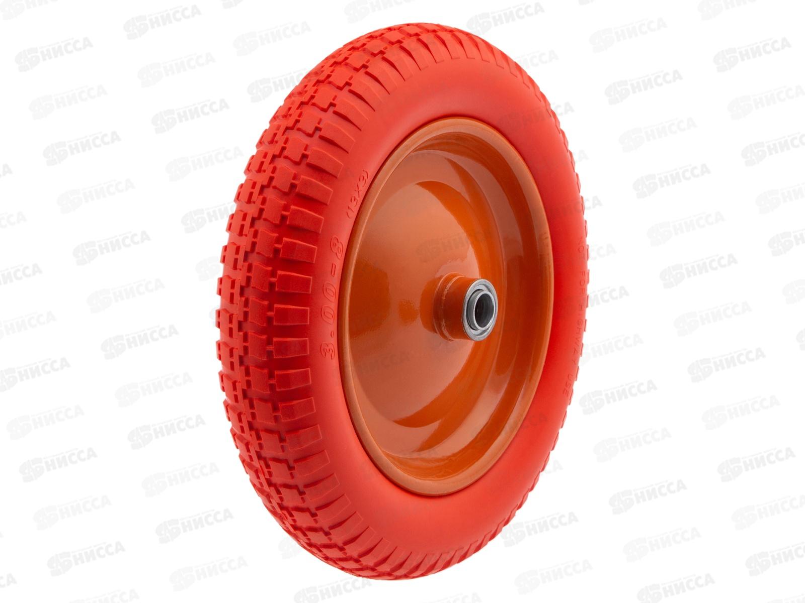 Колесо полиуретан.3.00-8,длина оси 90мм.подшипник 20мм Palisad, 68976