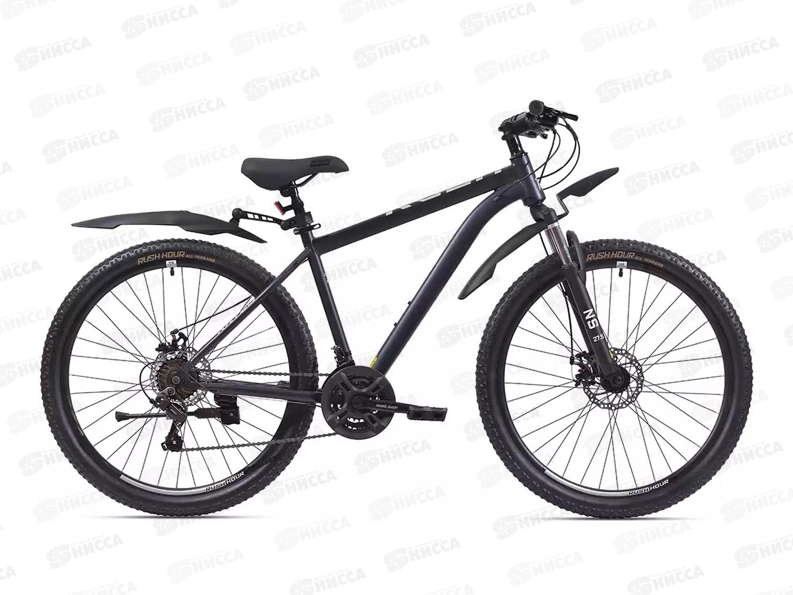 Велосипед 27,5&quot 21ск RUSH RX 705 DISC ST черный рама 18&quotП, 331151