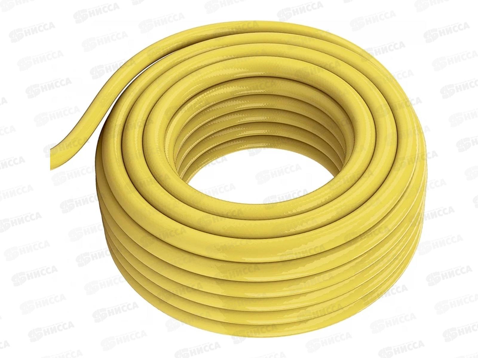 Шланг садовый ПВХ армированный 3/4&quotx25м желтый, Ш-3425   *3