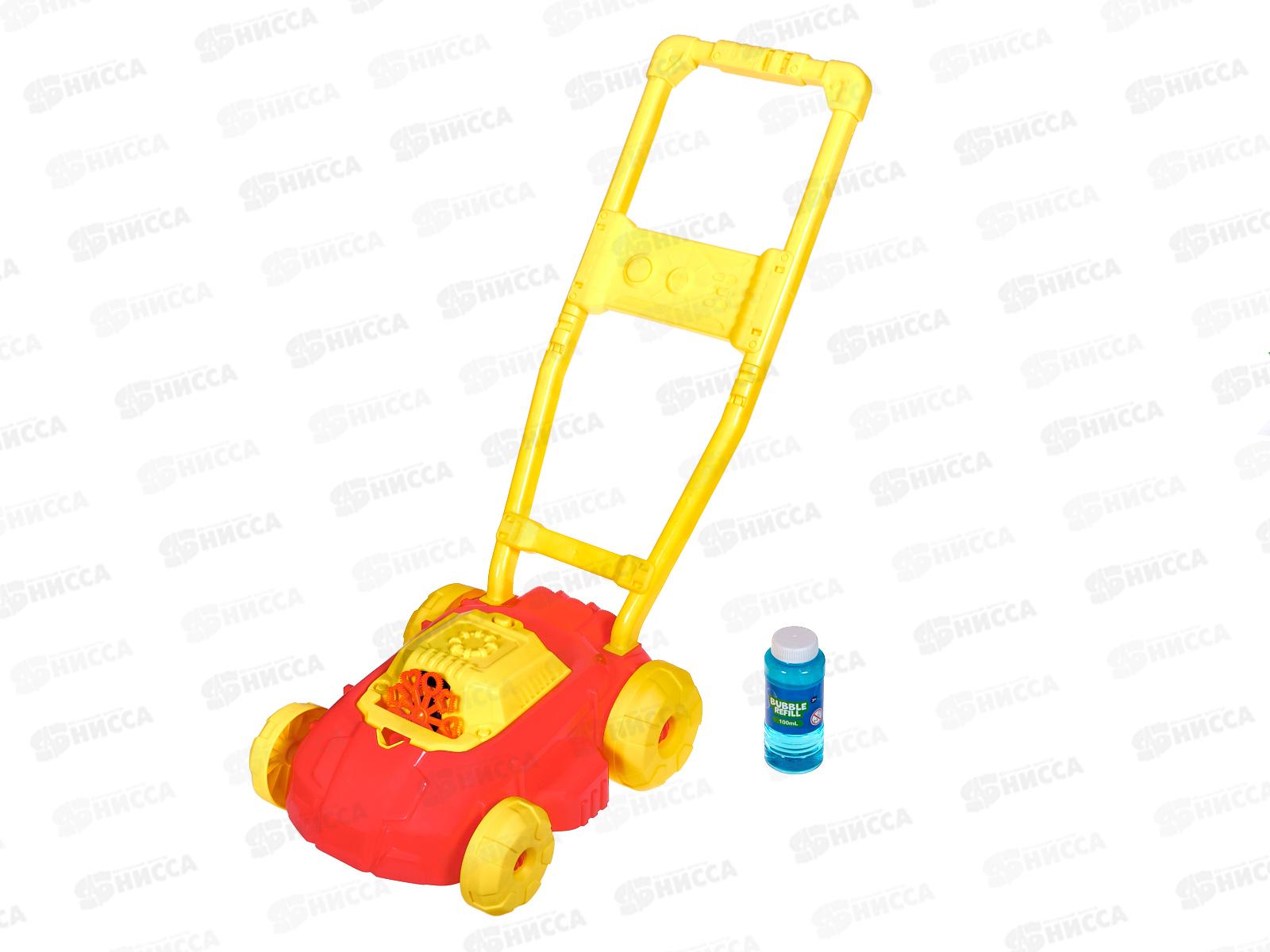 Пузыремет &quotГазонокосилка&quot, с мыльным раствором 100мл, на бат., 1002497