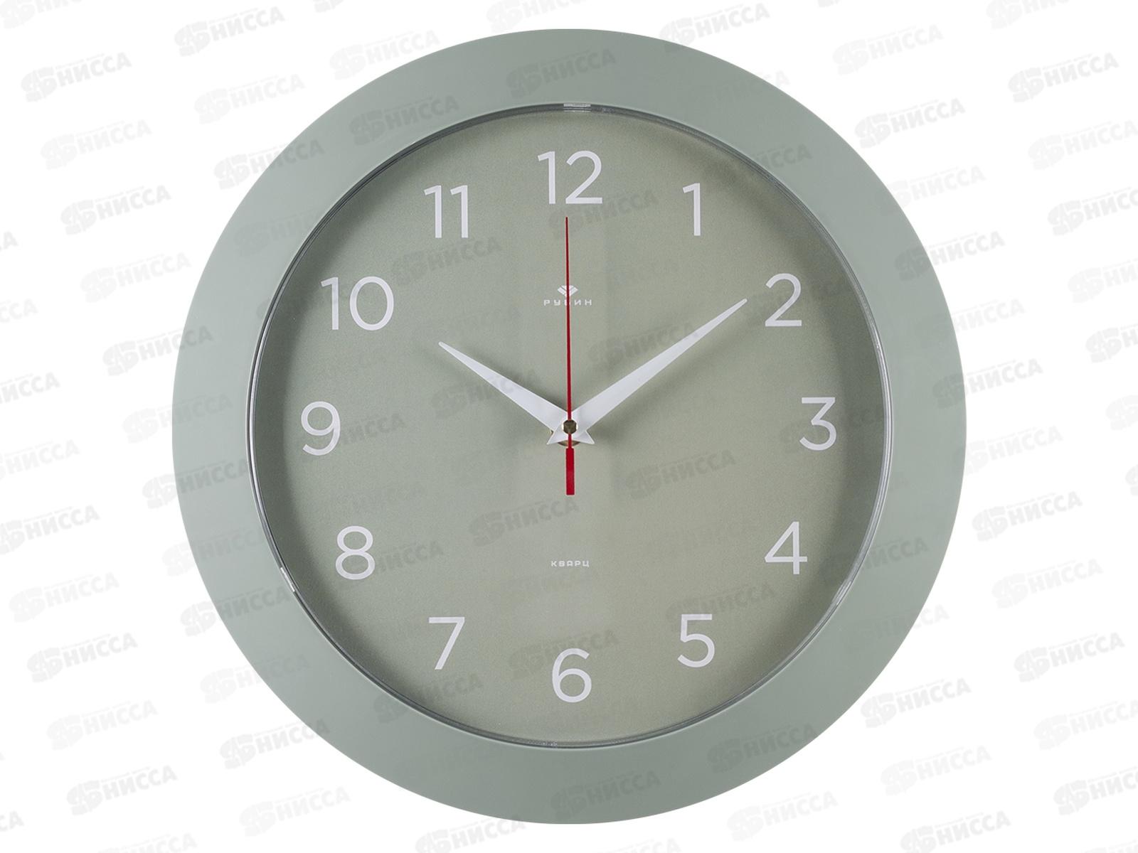 Часы &quot21 Век" 3125-008 круг d=31см,корпус оливковый "Классика"