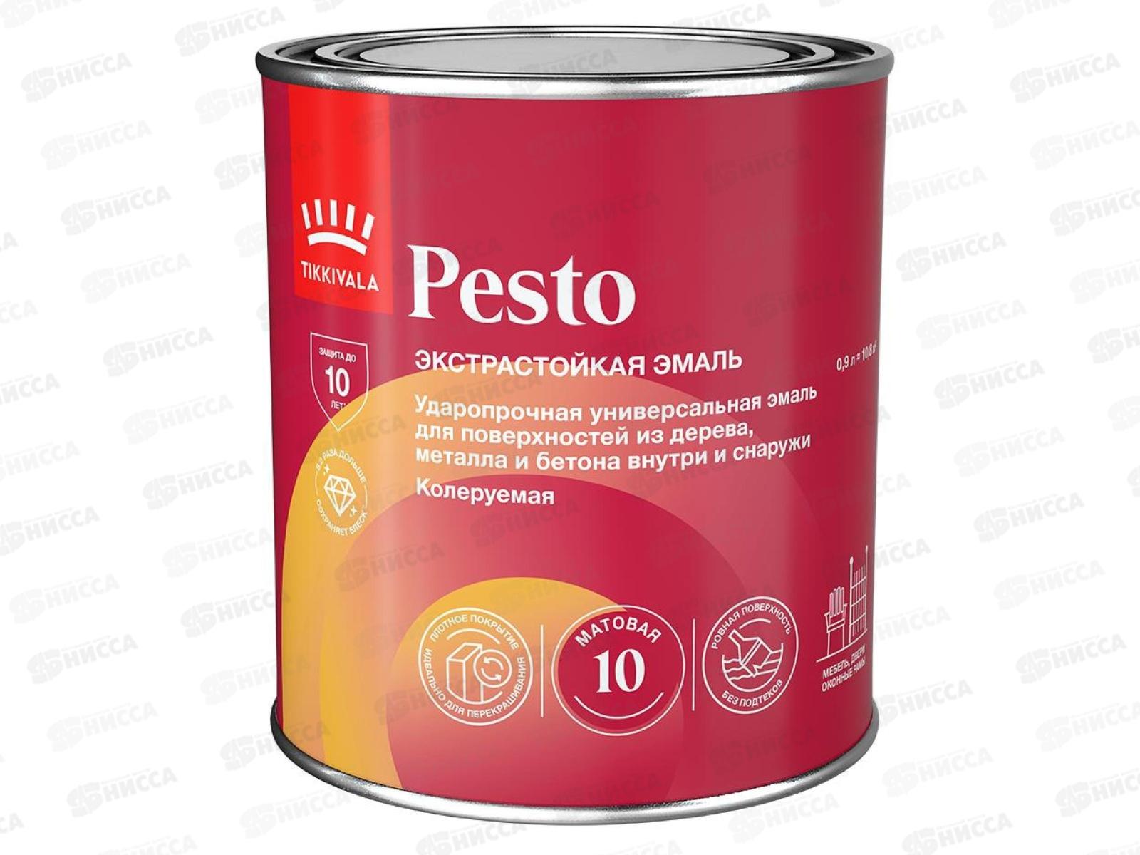Эмаль Pesto 10 A мат 0,9л *1/6