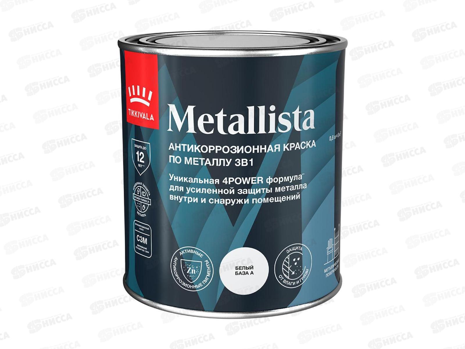 Краска по ржавчине Metallista A гл 0,8л *1/6