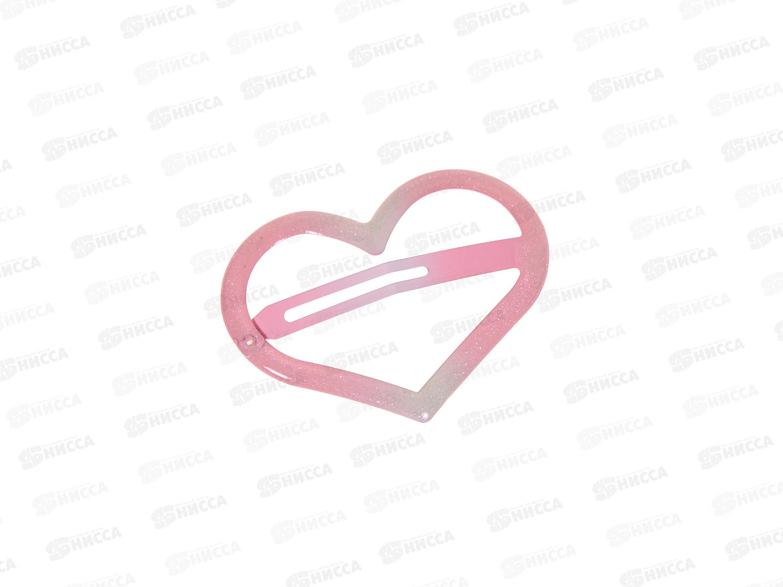 Ameli Зажим для волос Сердце розовый