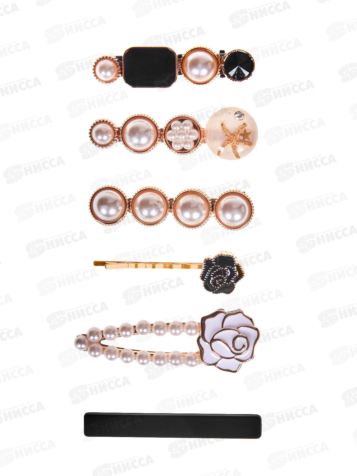 Ameli Зажим для волос набор 6шт Черный