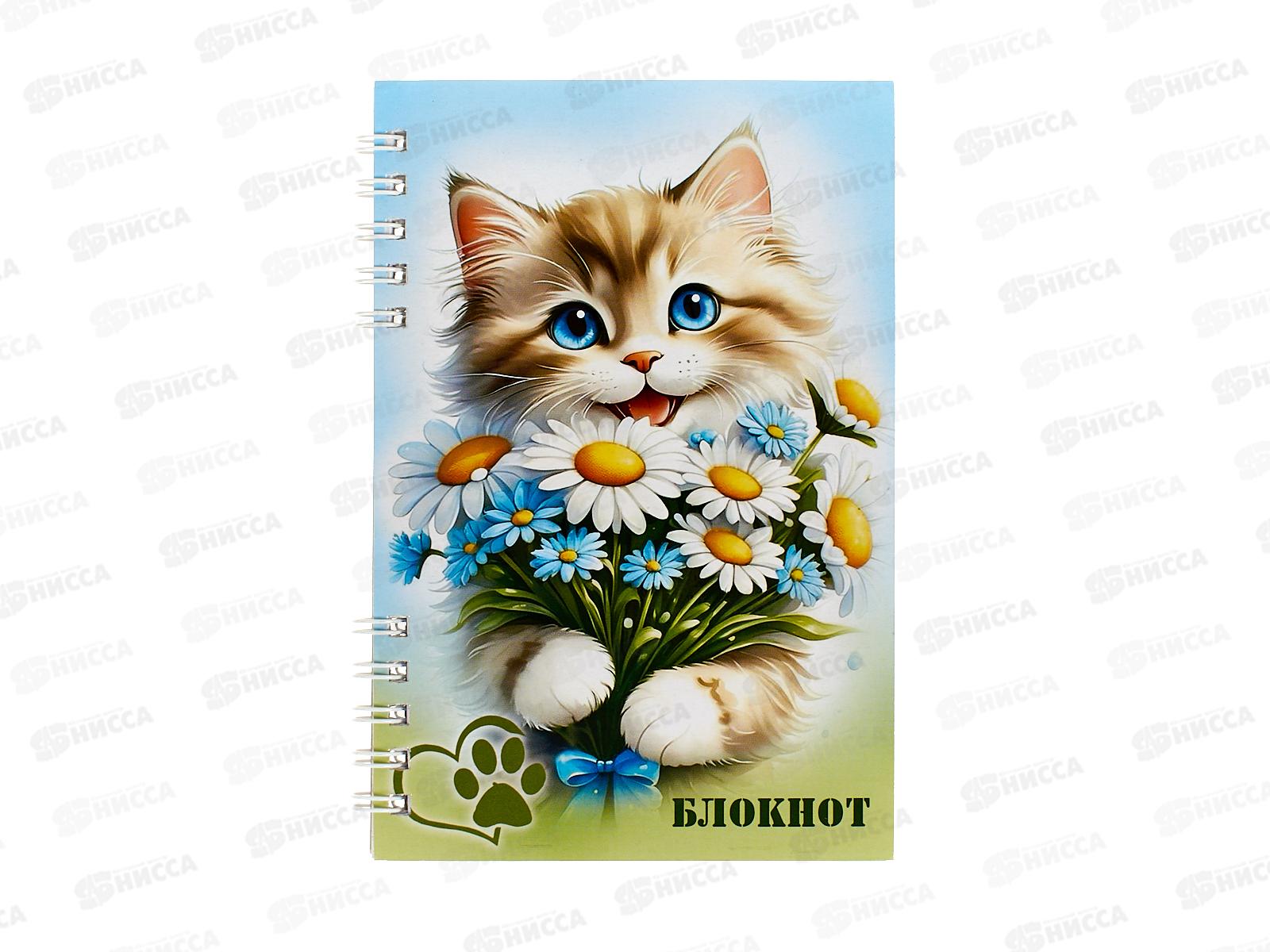 Блокнот 80л ПГС Кошки, А6 *12