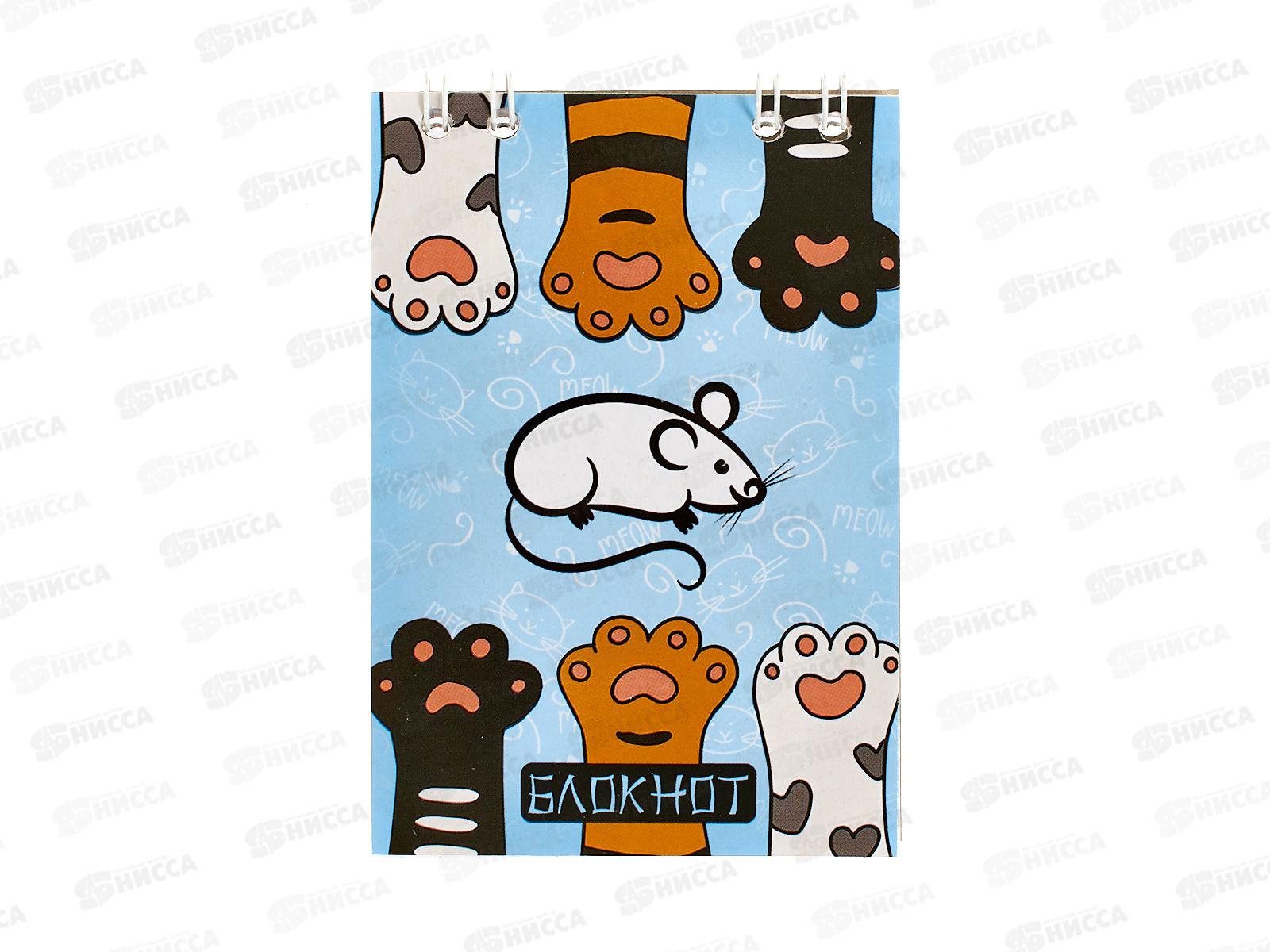 Блокнот 24л ПГС Лапки, 68*98, греб. *24