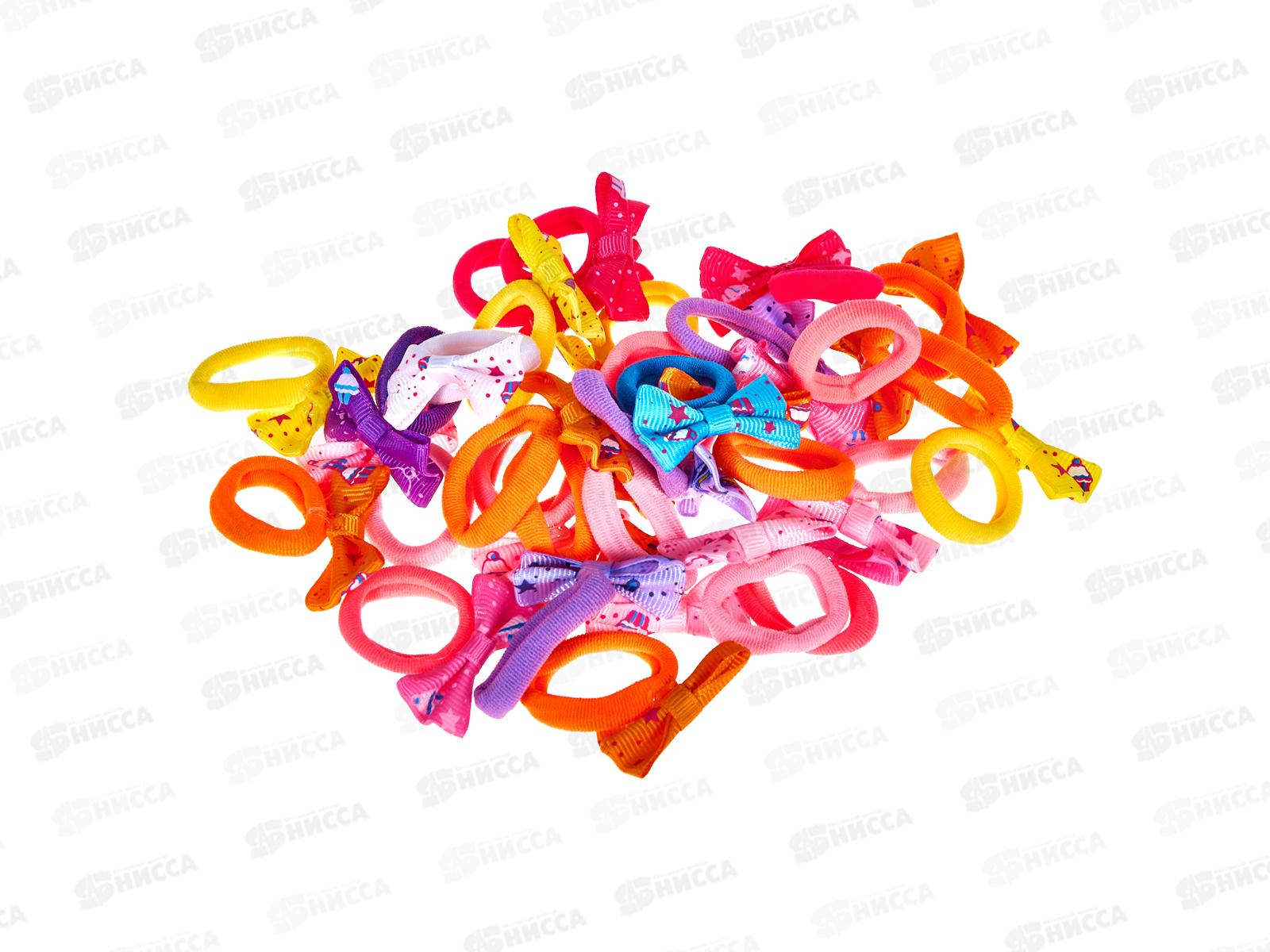 Набор резинок для волос ПГС 30в1 Бант Десерт  Р3889-1*12