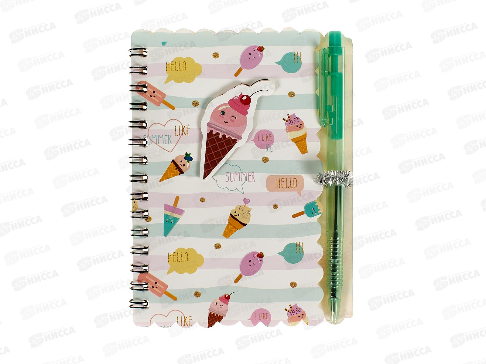 Блокнот с ручкой А6 30л. Сладости уп12/720шт Р21548-5