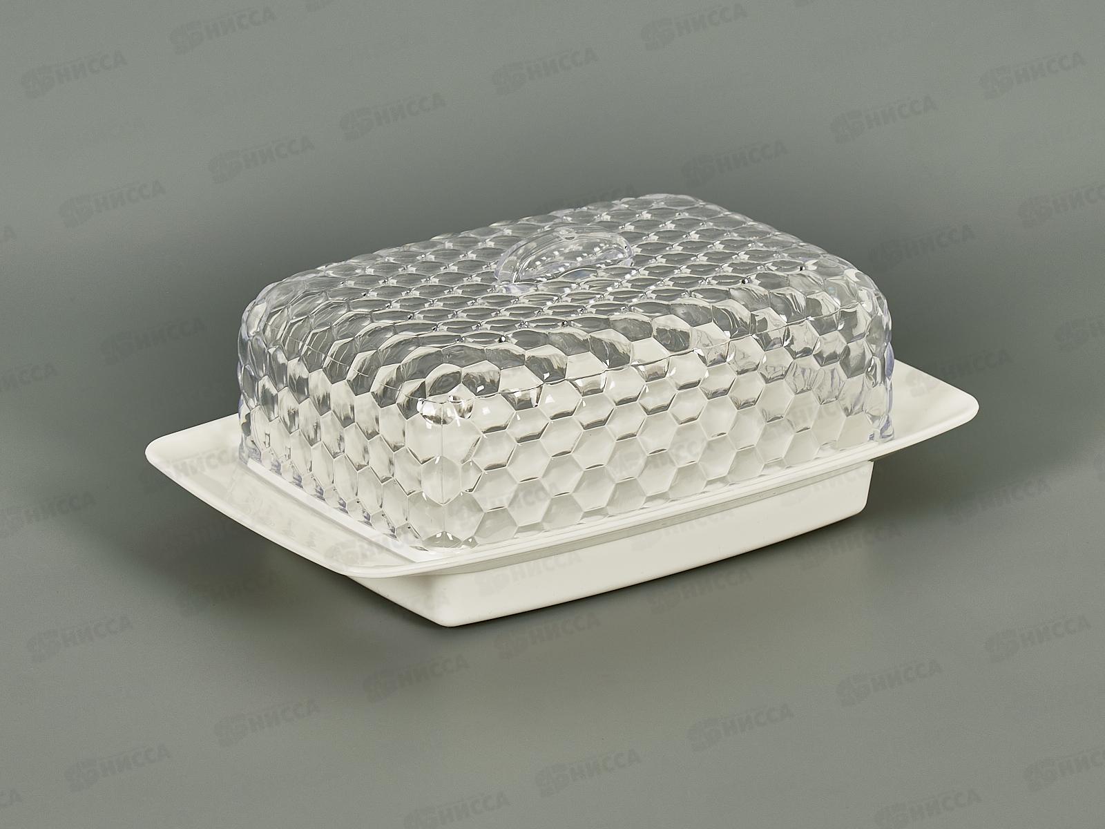 Масленка &quotМозаика&quot бело-прозрачный М5571 *28