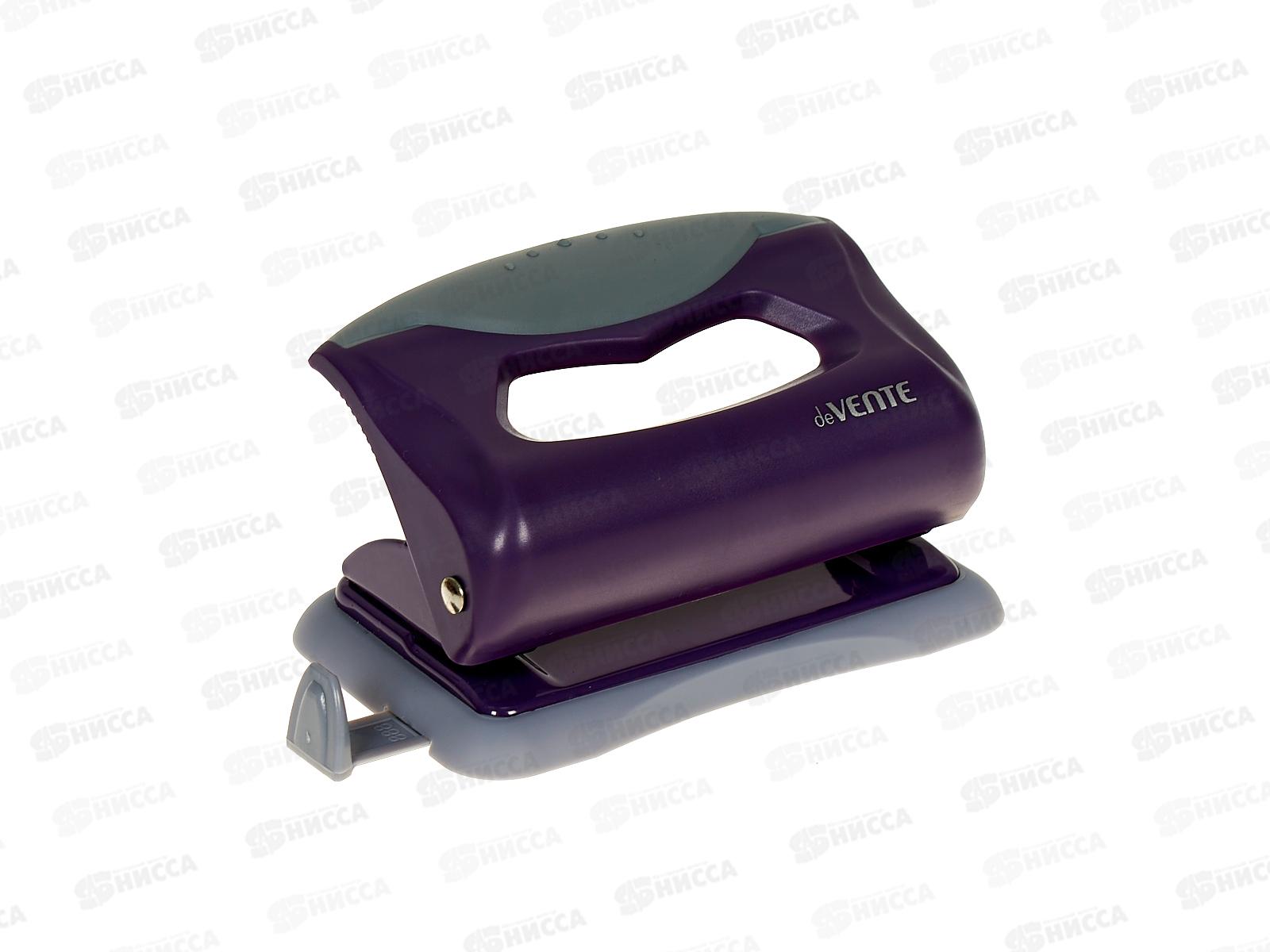 Дырокол deVente Marandi 10л, с линейкол лавандовый. 4020202 *12