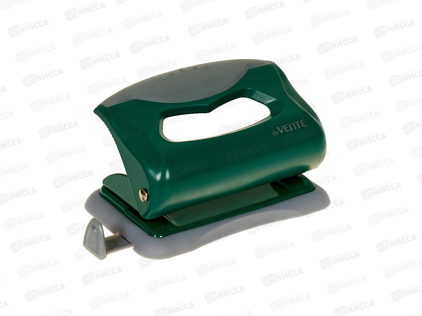 Дырокол deVente Marandi 10л, с линейкол аквамарин. 4020203 *12