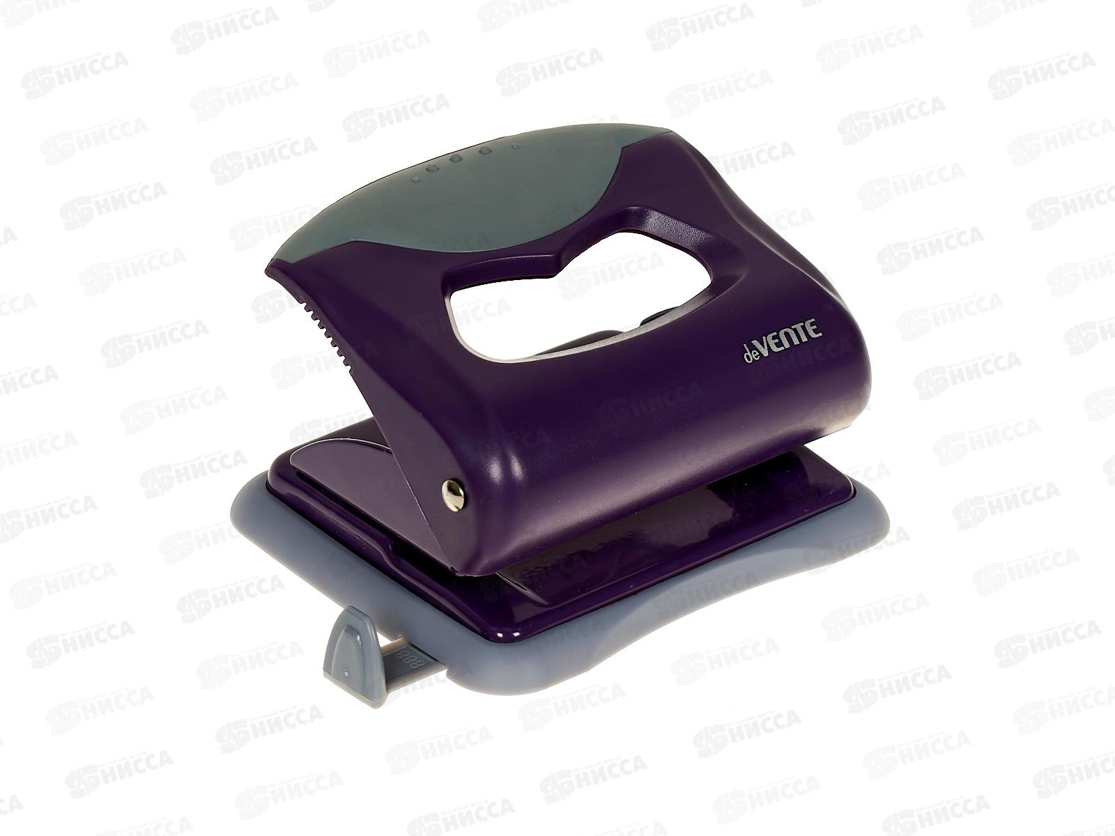 Дырокол deVente Marandi 20л, с линейкол лавандовый. 4020205 *12