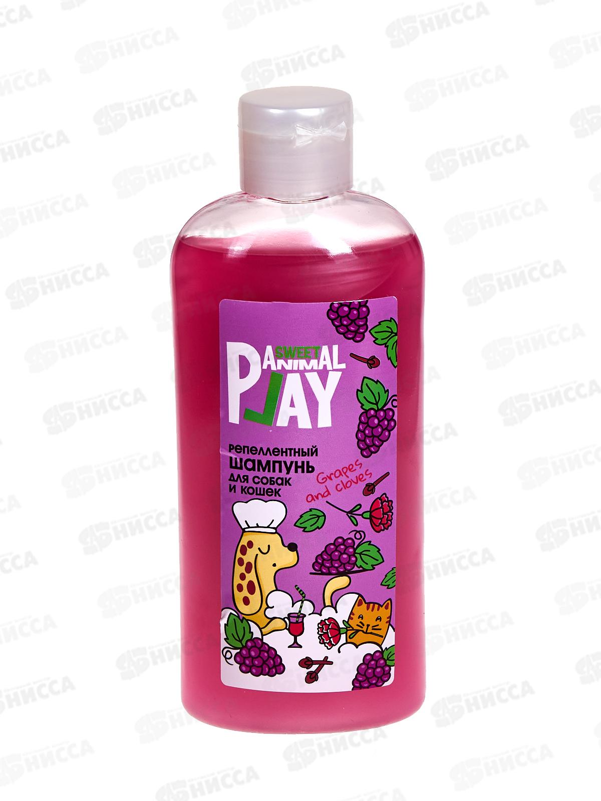 Шампунь Animal Play Sweet Антипаразит, для собак и кошек 300мл *12