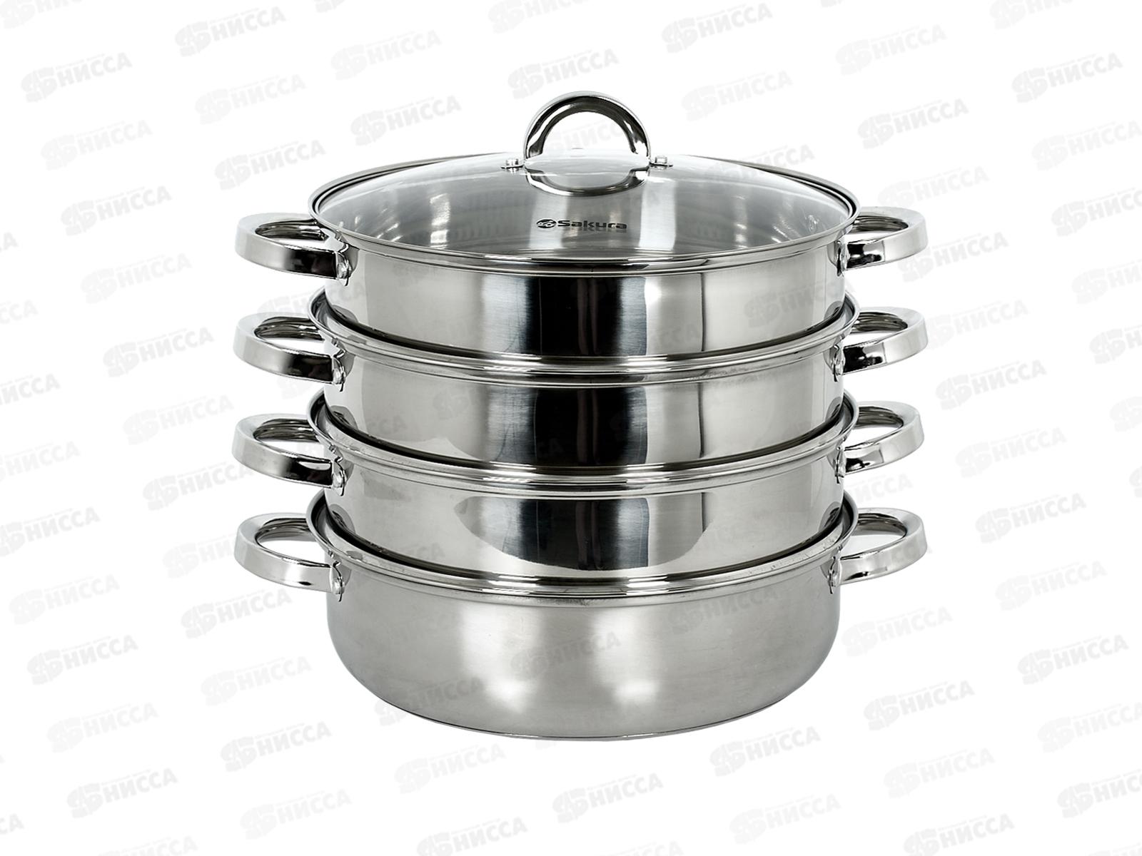 Мантоварка SA-633 3 сетки 25,5л 30см