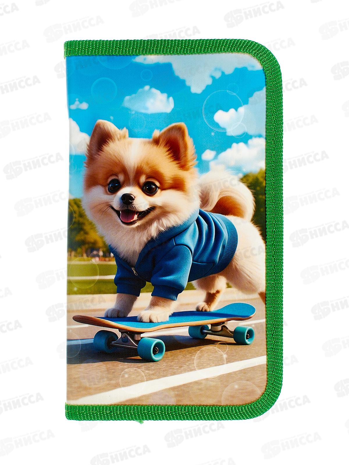 Пенал Hatber 19*11,5 Веселая прогулка 1 отд, молн., 43030