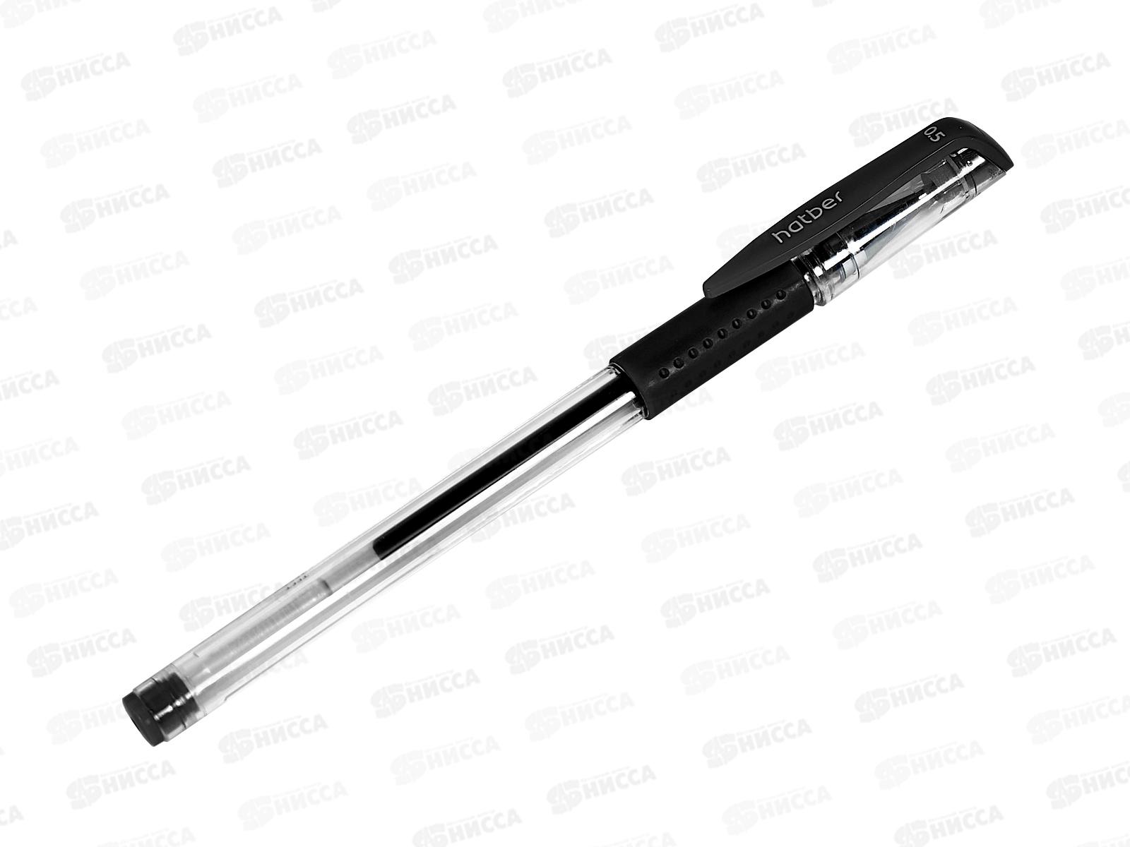 Ручка гел. Hatber Test черная 0,5мм, 083469 *12