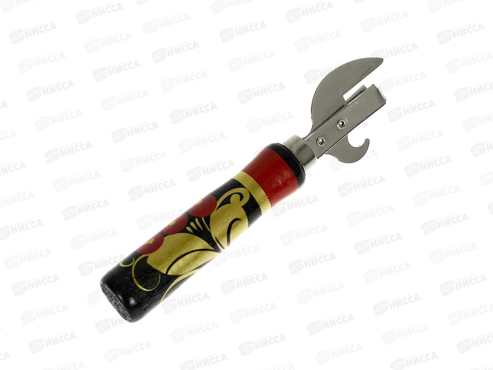 Открывалка  с деревянной ручкой клепанная 160мм 2279