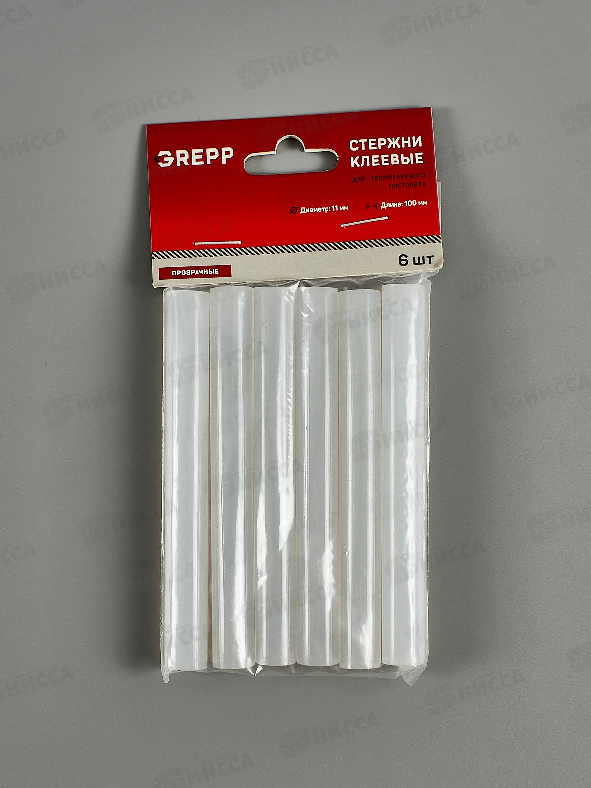 Сменные клеевые патроны 6шт d-11мм,длина 100мм 501-102