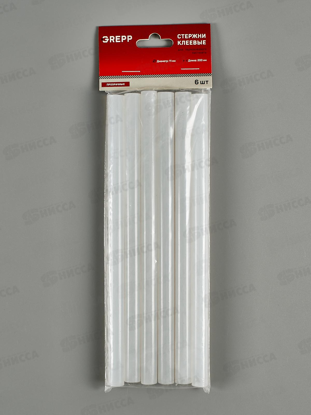 Сменные клеевые патроны 6шт d-11мм,длина 200мм 501-103