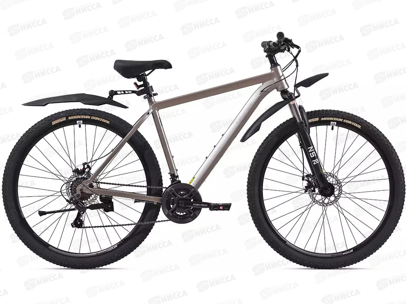 Велосипед 29&quot 21ск RUSH XS 925 DISC AL серый рама 21&quot, 320059