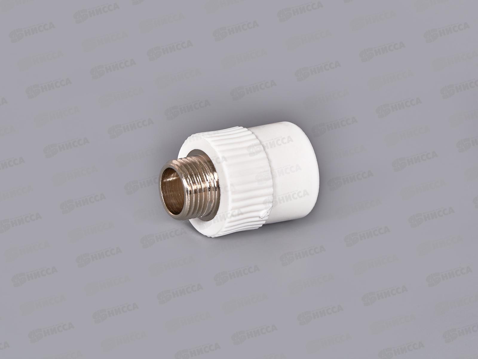 Адаптер PP-R с наружней резьбой  белый 25x1/2&quot Jakko *20/200