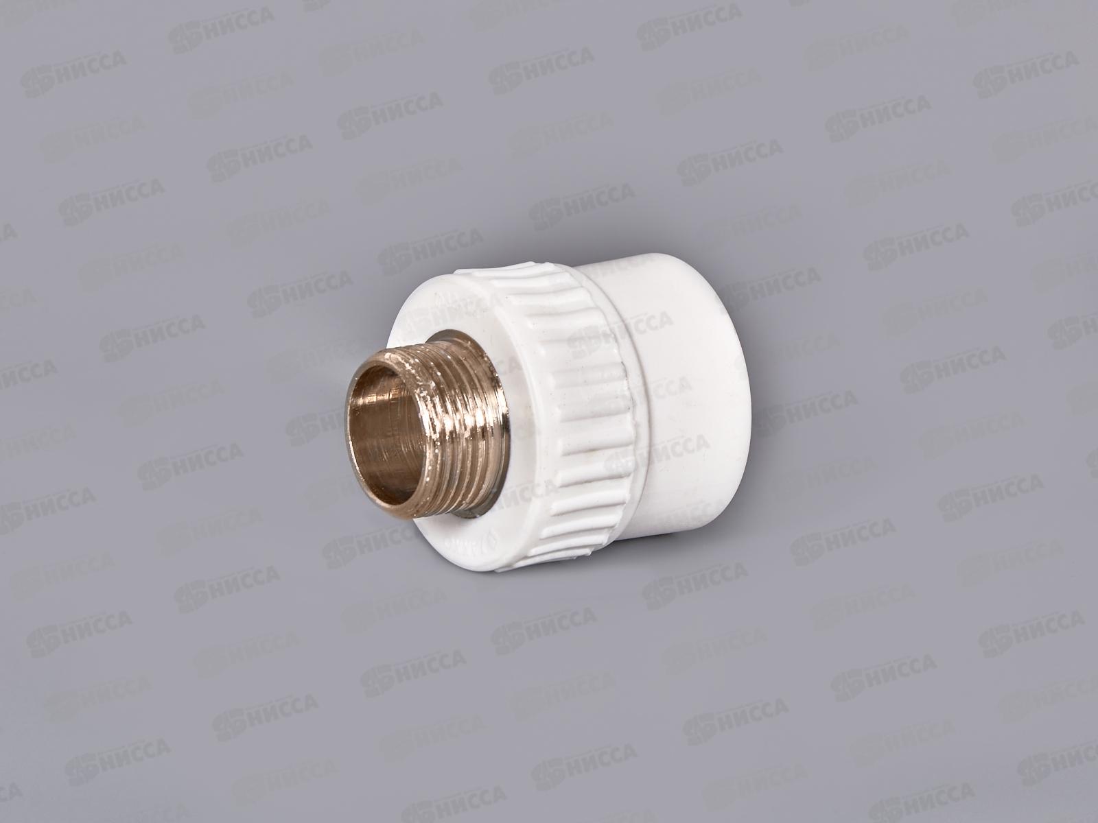 Адаптер PP-R с наружней резьбой  белый 32x3/4&quot Jakko *10/60