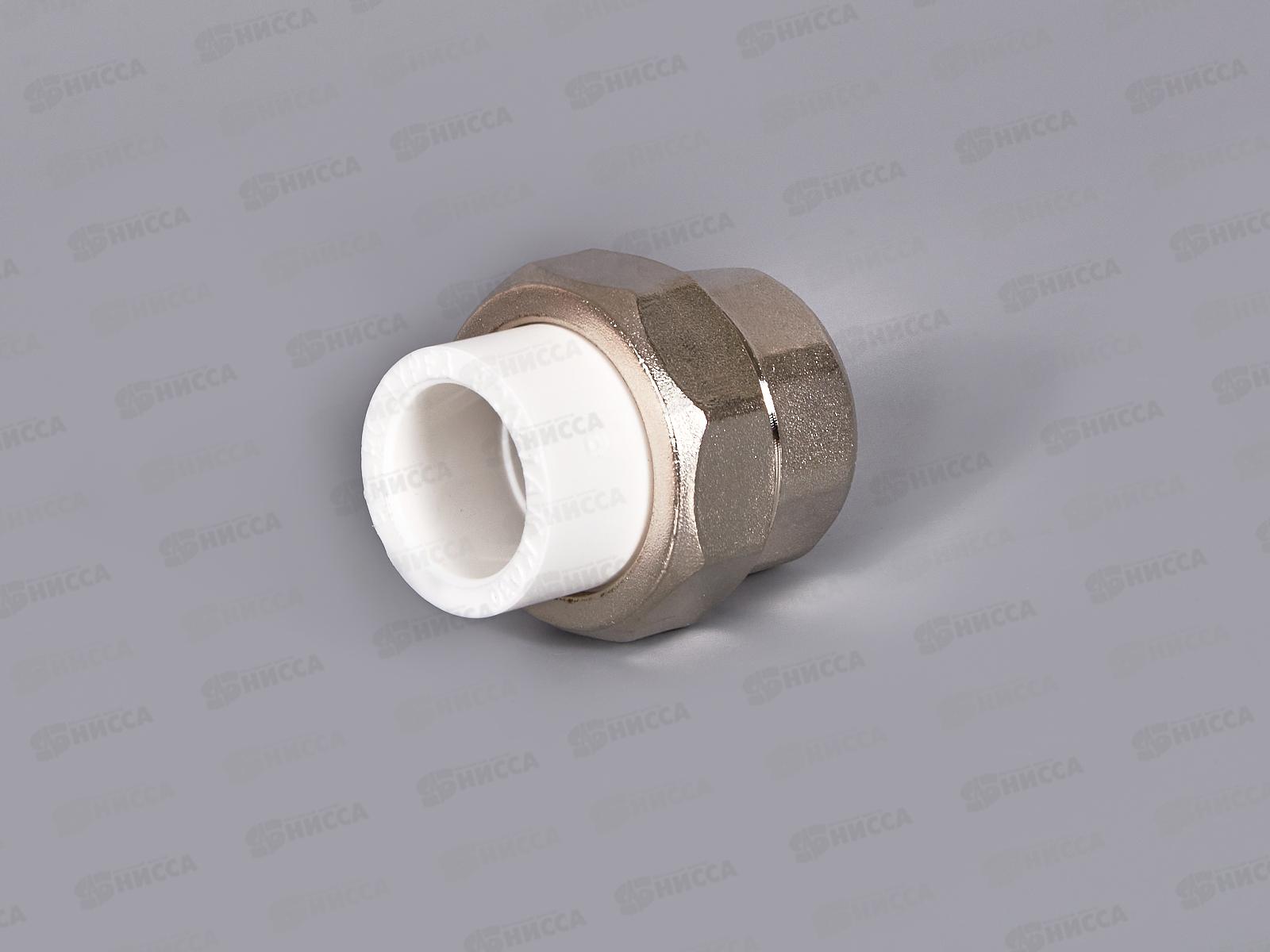 Муфта разъемная PP-R ЭКО 20*3/4&quot вн.резьба, белый, Jakko *30/150