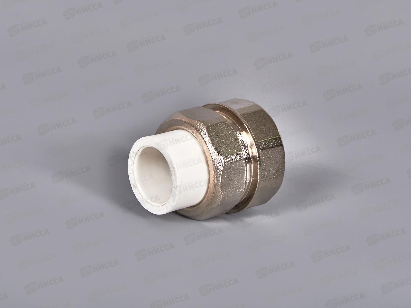 Муфта разъемная PP-R ЭКО 20*1&quot вн.резьба, белый, Jakko *20/100