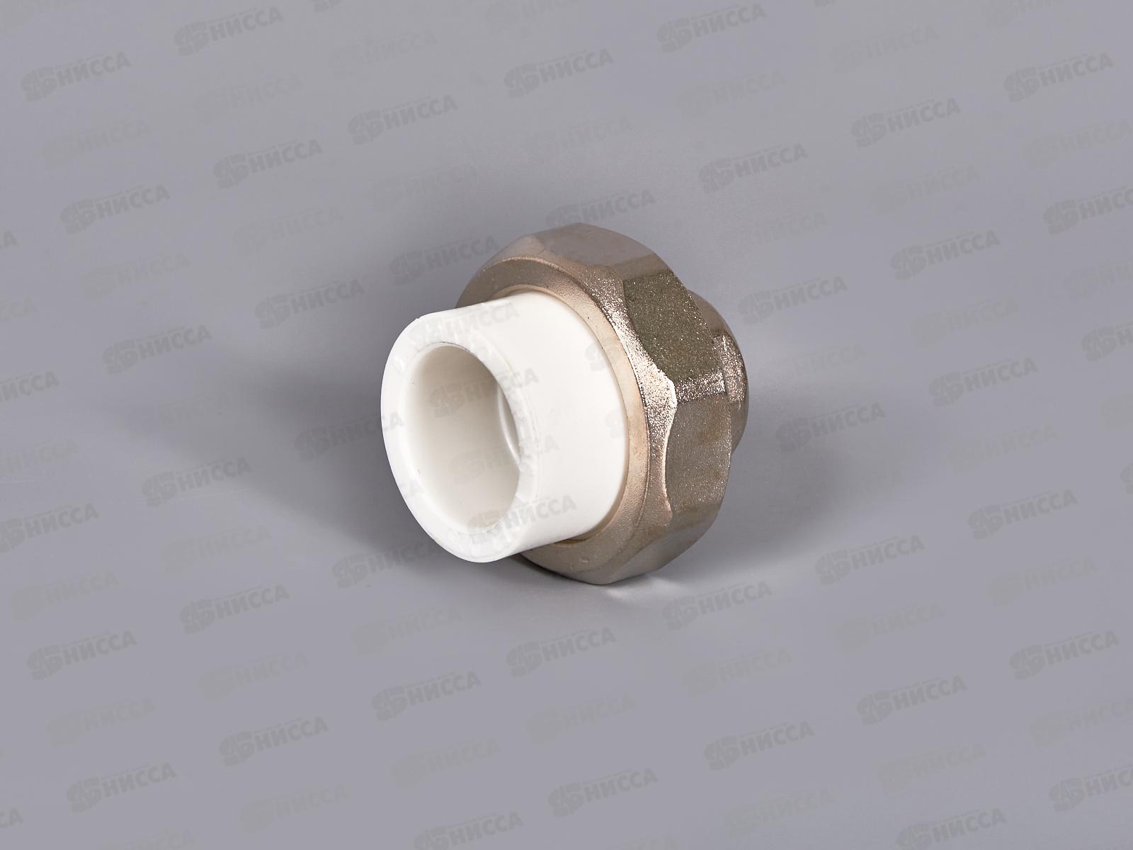 Муфта разъемная PP-R ЭКО 25*1/2&quot вн.резьба, белый, Jakko *20/80